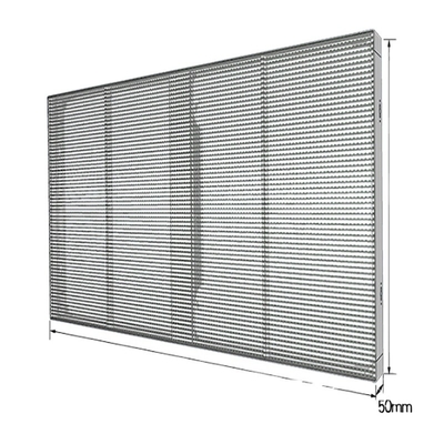 satın al Kapalı cam şeffaf LED ekran paneli P3.91-7.8 HD Dışarısı online manufacture