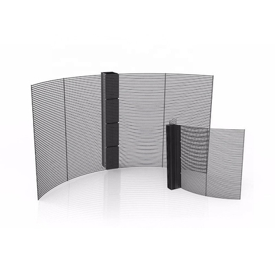 satın al P7.8-7.82mm Reklamcılık Şeffaf LED Ekran Paneli Cam Pencere TV Perde online manufacture